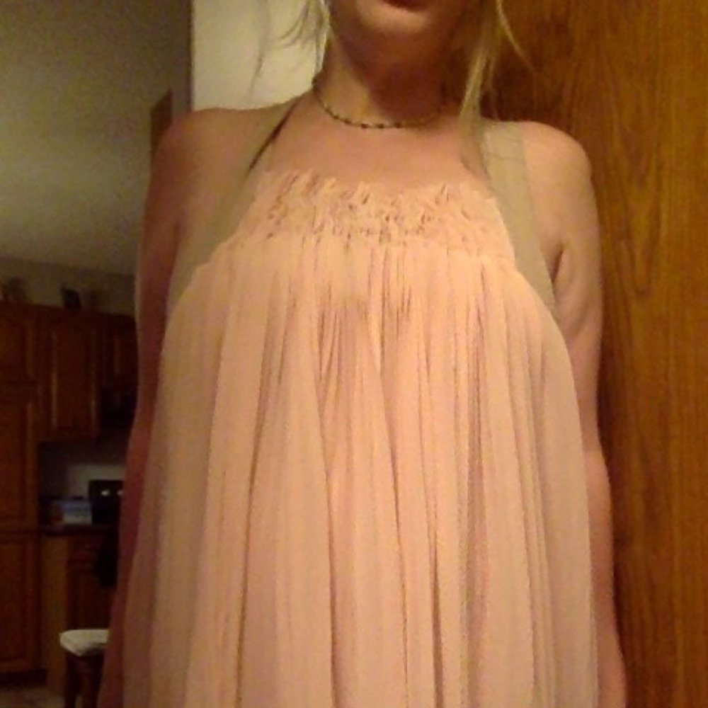 Pink silk blouse